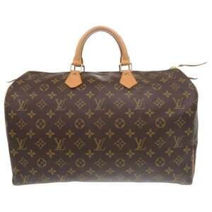 LOUIS VUITTON Authentic Brown Monogram Speedy 40 Bag